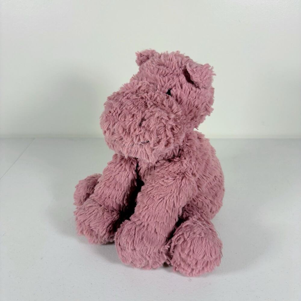 Jellycat London Fuddlewuddle Pink Hippo Plush 9” Soft Toy Cuddly Stuffed Animal